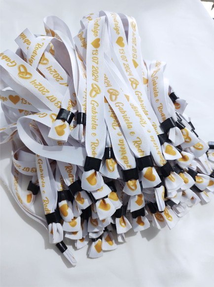 Pulseiras Personalizadas de Tecido Festas e Eventos ! - foto 1
