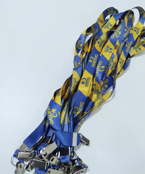 Cordão para Crachá Personalizado Festas e Eventos 20mm - foto 1