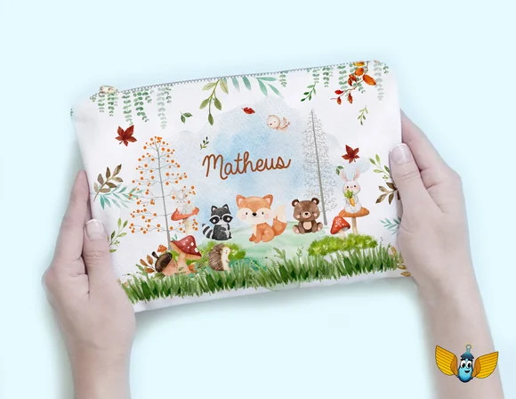 Necessaire Animais do Bosque - foto 1