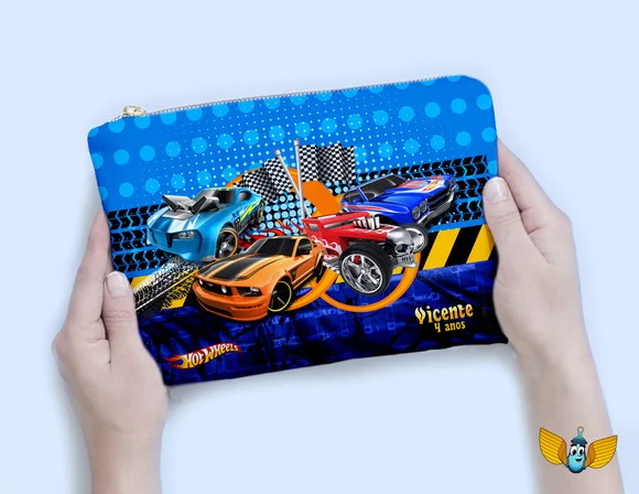 Necessaire Carros Hotwheels - foto 1