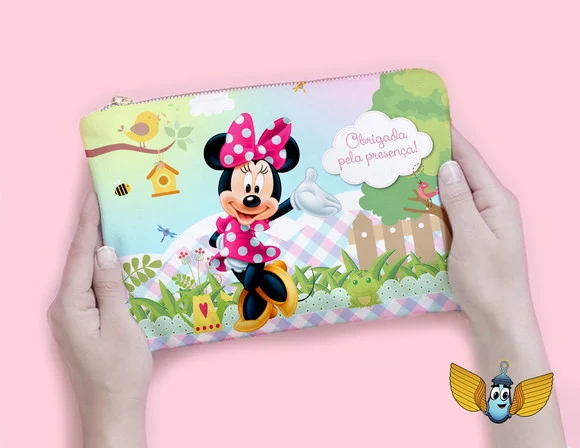 Necessaire Minnie Jardim Personalizada