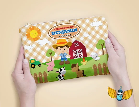 Necessaire Fazendinha Personalizada