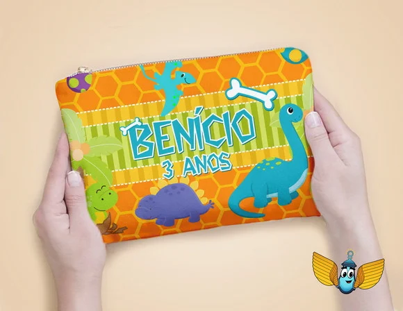 Necessaire Dinossauros Baby Personalizada