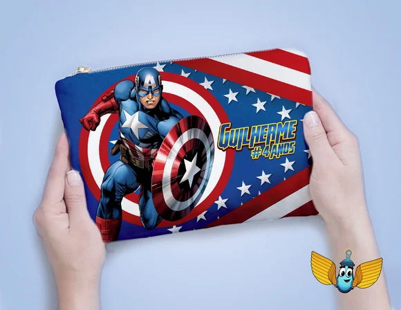 Necessaire Capitão América Personalizada