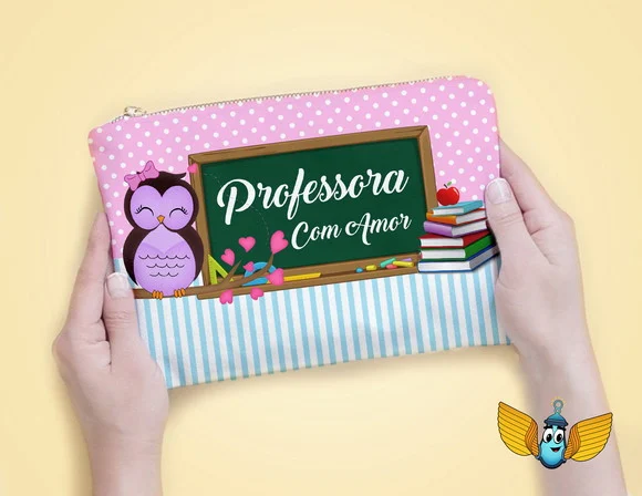Necessaire Dia dos Professores - Professora com Amor