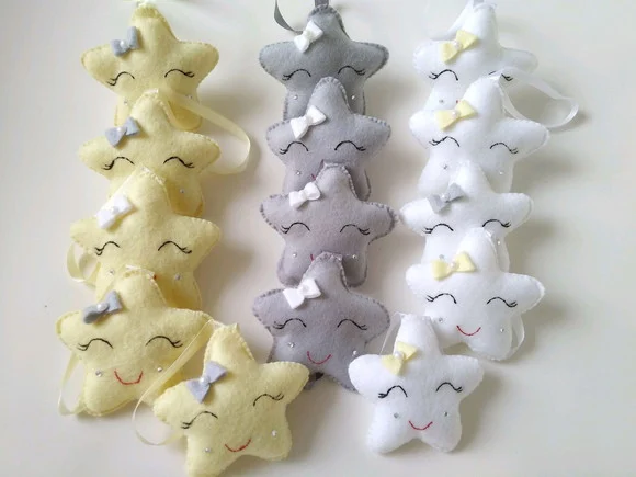 Lembrancinha Maternidade Personalizada - 15 Sachês Estrela