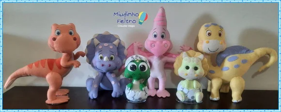 Kit Dinossauros Baby em Feltro - foto 1