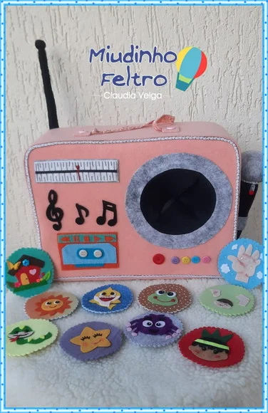 Caixa Musical Pedagógica em Feltro - foto 1