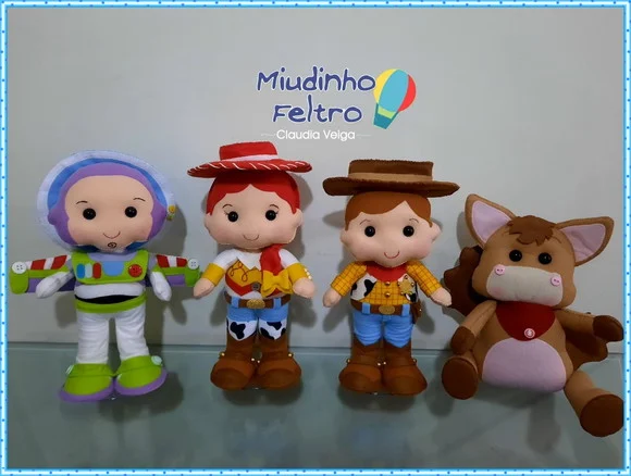 Toy Story Personagens em Feltro 4 Peças - foto 1