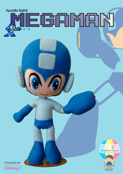 Apostila Megaman em Feltro - foto 1