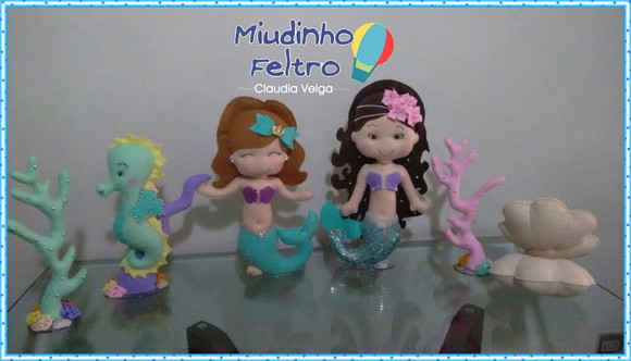 Fundo do Mar em Feltro 6 Peças - foto 1