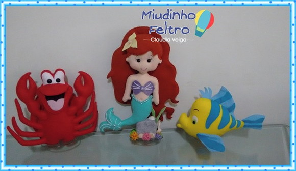 Kit Ariel Feltro 3 Peças - foto 1