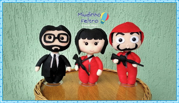 La Casa de Papel - Kit com 3 Personagens - foto 1