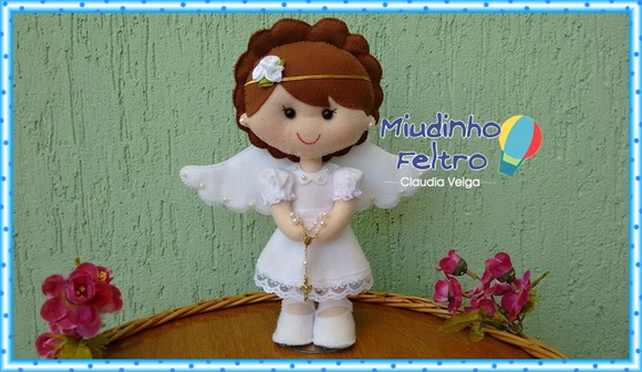 Anjinha em feltro - Batizado - foto 1
