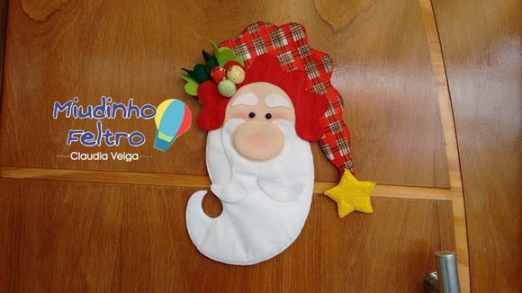 Papai Noel Enfeite de Porta - foto 1