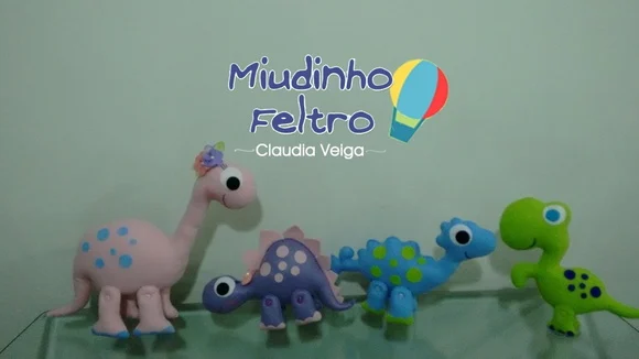 Dinossauros em Feltro 4 Peças - foto 1