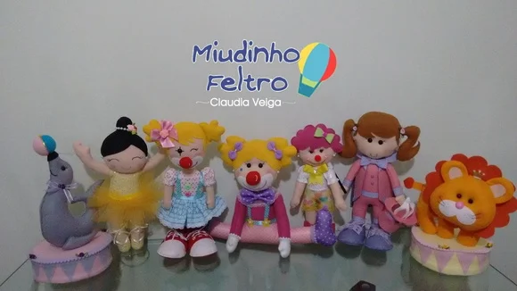 Circo Menina Rosa 7 Peças