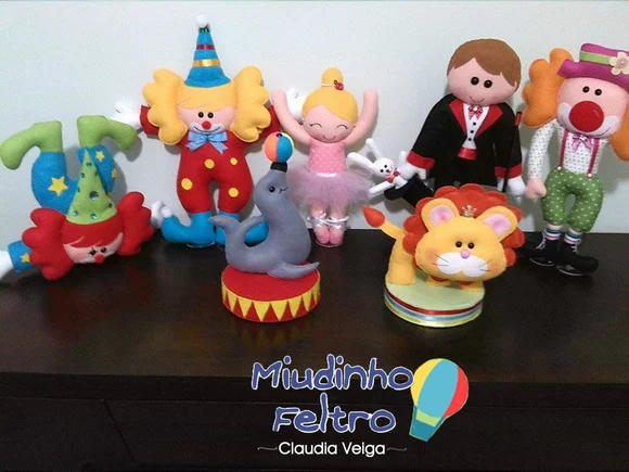 Circo em Feltro 7 Peças - foto 1