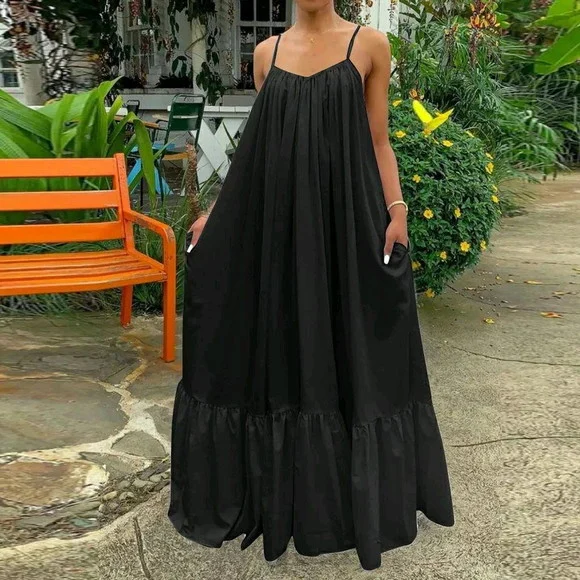 Vestido Longo Tecido Seda Amplo Plussize G4