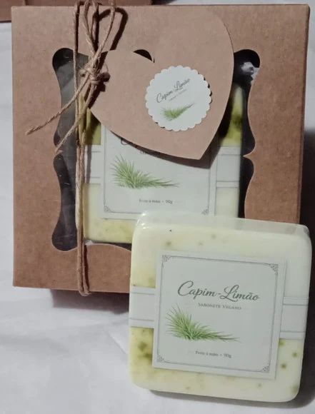 Sabonete Vegano - Caixa Individual - Capim Limão - foto 1