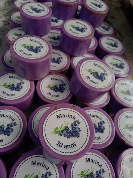 Sabonete Artesanal Redondo Vegano Amora e Açaí - foto 1
