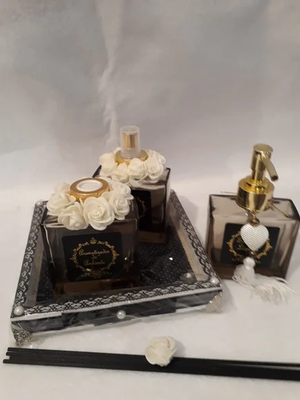 Conjunto Lavabo Luxo - Negro 3 Peças - Promoção - foto 1