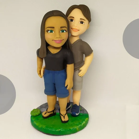 Casal Personalizado em Biscuit - foto 1