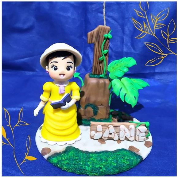 Topo de Bolo em Biscuit Jane (tarzan) - foto 1
