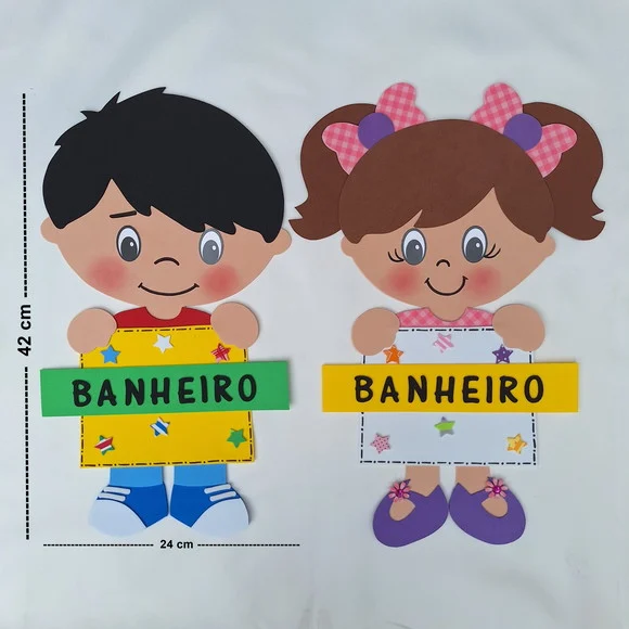 Placa para Banheiro de E.v.a