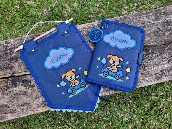 Kit Capa de Caderneta de Vacinação+ Flâmula Maternidade - foto 1
