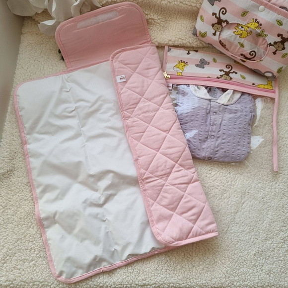 Kit Enxoval de Bebê Menina Rosa Safari - Envio Imediato - foto 4