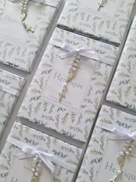 Livro de Orações Personalizado Decorado com Folhas - foto 1