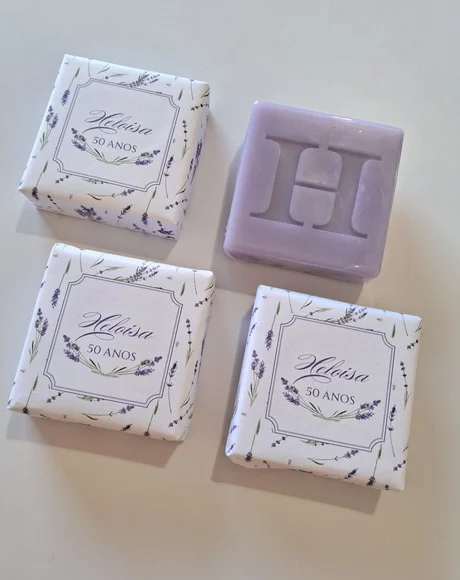 Sabonete Personalizado com Inicial para Lembrancinha - foto 1