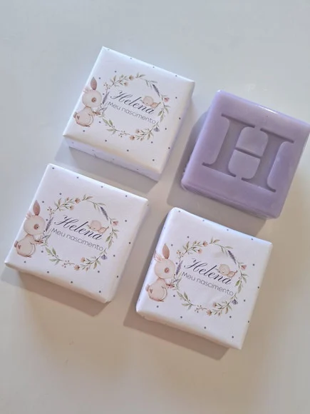 Sabonete Personalizado com Inicial para Lembrancinha - foto 1