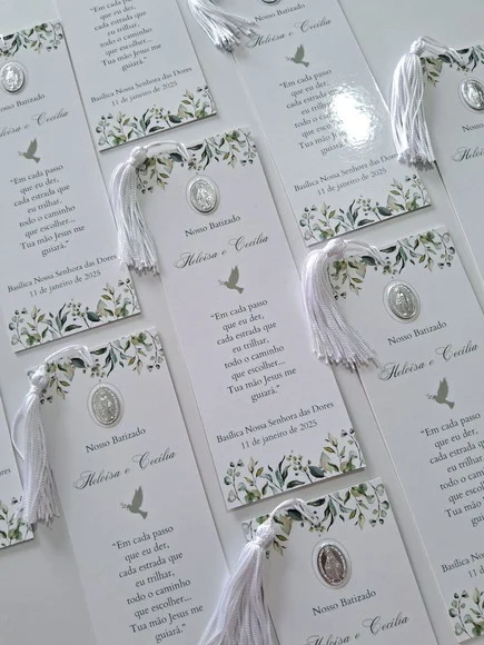 Marca Páginas Personalizado para Lembrancinha de Eucaristia - foto 1