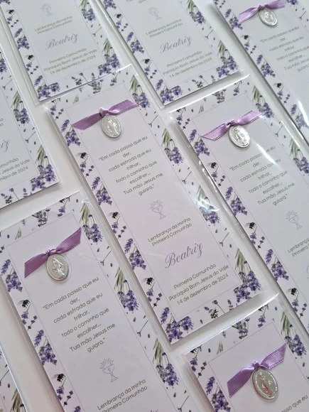 Marca Páginas Personalizado para Lembrancinha de Eucaristia - foto 1