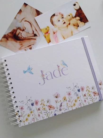 Livro do Bebê Personalizado Floral - Álbum do Bebê - foto 1
