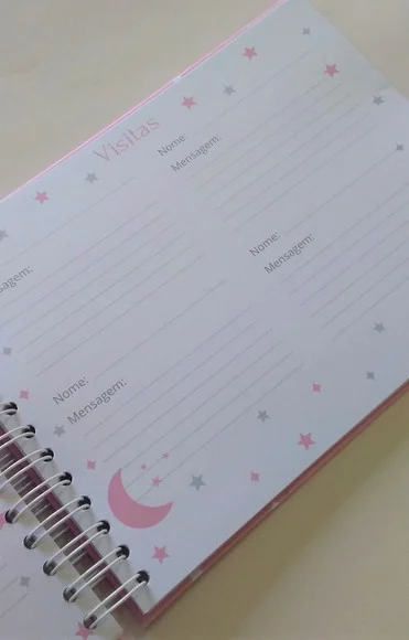 Livro do Bebê Personalizado Rosa Bebê Álbum do Bebê - foto 1