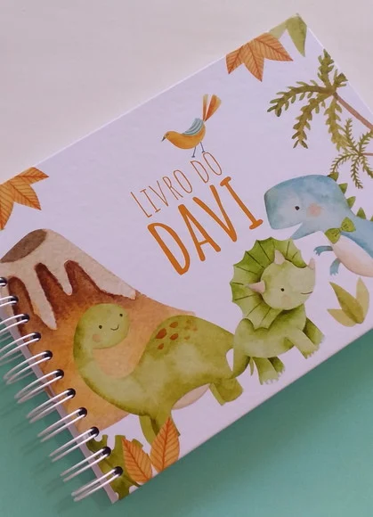 Livro do Bebê Dinossauro Baby Personalizado - foto 1