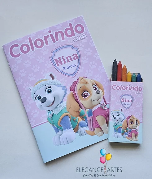 Livrinho de Colorir Skye Patrulha Canina