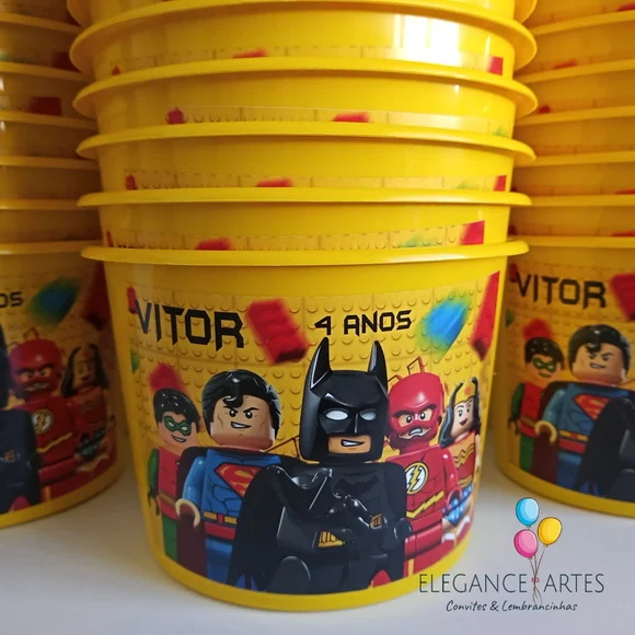 Balde de Pipoca Lego Heróis