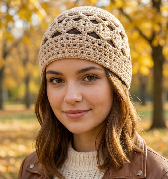 Headpiece Amendoa em Croche - Feito à Mão