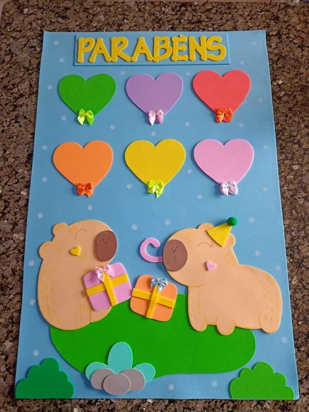 Kit Decoração Sala de Aula com 8 Cartazes Capivaras - foto 1