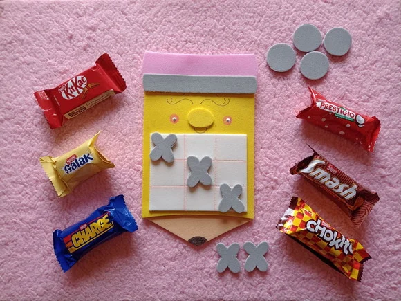 Lápis Jogo da Velha Porta Doces - foto 1