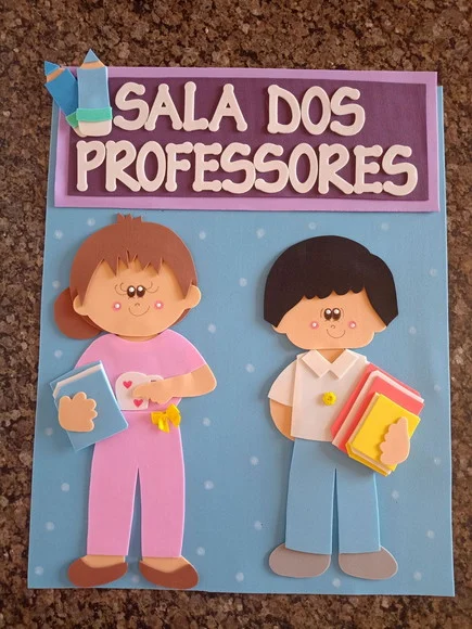 Placa de Porta Sala dos Professores - foto 1