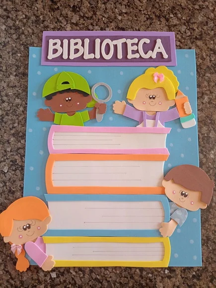 Placa de Porta Biblioteca - foto 1