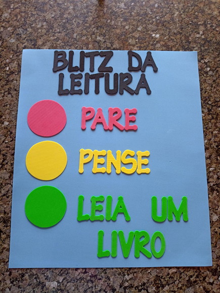 Cartaz Semáforo para Biblioteca - foto 1