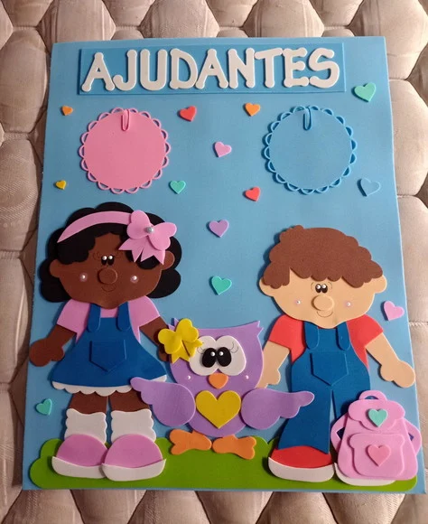 Kit Sala de Aula Crianças e Corujinhas com 9 Cartazes - foto 1