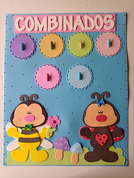 Cartaz Combinados Joaninhas e Abelhas - foto 1