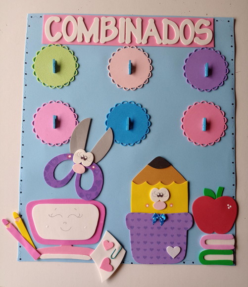Kit Sala de Aula Tema Materiais Escolares - foto 1